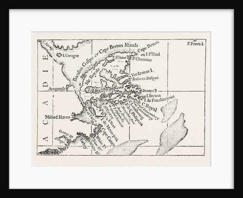 Map of Cape Breton. From Popple's Atlas. Canada by Anonymous