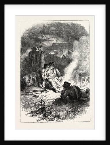 New Englanders Before Louisburg, Canada by Anonymous