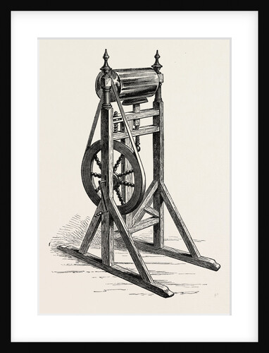 Franklin's First Electrical Machine by Anonymous