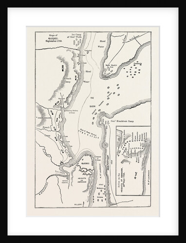 Plan of the Siege of Quebec, Canada by Anonymous
