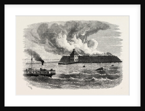 Destruction of Fort Ocracoke by Anonymous