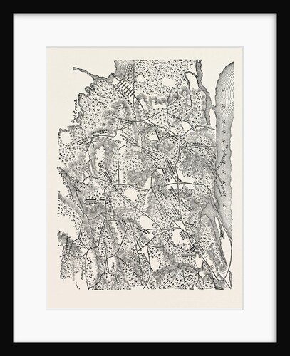 Plan of the Battle of Pittsburg Landing, American Civil War by Anonymous