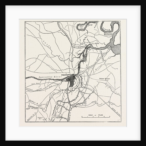 Plan of Petersburg, and Vicinity, Showing the Confederate and Federal Forts, American Civil War by Anonymous