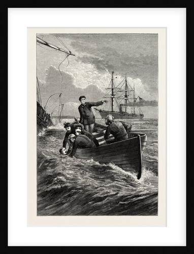 Boat of the Deerhound Rescuing Captain Semmes, American Civil War by Anonymous