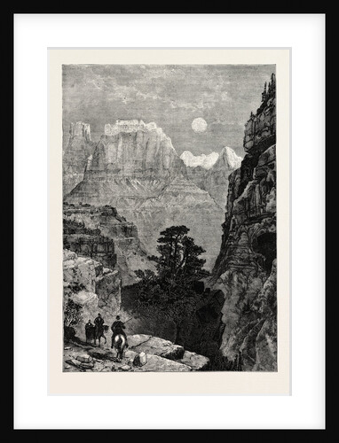 View in Utah: Temple of the Virgin Mu-Koon-Tu-Weap Valley by Anonymous