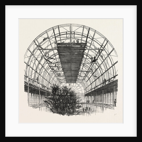 The Great Exhibition Building, the Crystal Palace: View Showing the Ribs of the Transept, London by Anonymous