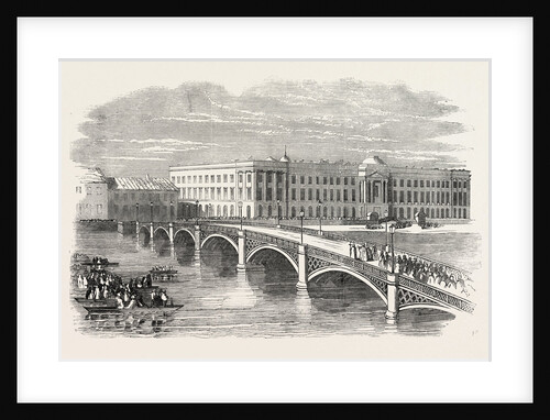 New Iron Bridge at St. Petersburg, Russia by Anonymous