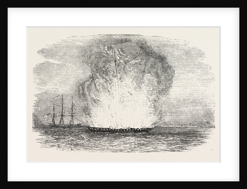 Explosion of the Portuguese Frigate Donna Maria II at Typa by Anonymous