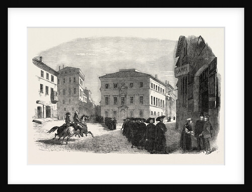 College of the Propaganda at Rome, Sketched from the Piazza Di Spagna, Italy by Anonymous