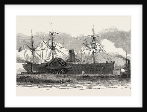 The United States Mail Steamship the Atlantic Being Towed to Her Moorings Opposite Haulbowline, Queenstown, New Zealand by Anonymous