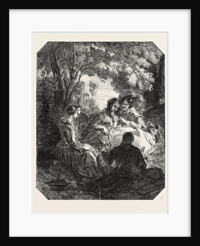 Don Scipio Relating His Adventures to Gil Blas and His Wife, from a Sketch by T. Uwins, R.A. by Anonymous