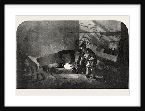 The Manufacture of Gun Barrels, at Birmingham, UK: The Steam Hammer by Anonymous