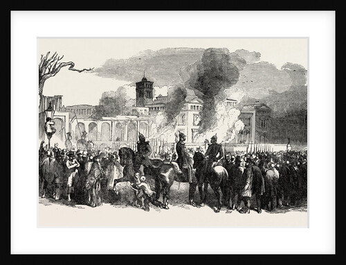 Fire at Kroll's Gardens, Berlin, Germany by Anonymous