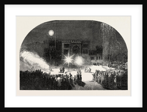 Fireworks at Birr Castle, Parsonstown, the Seat of the Earl of Rosse, Ireland, County Offaly by Anonymous