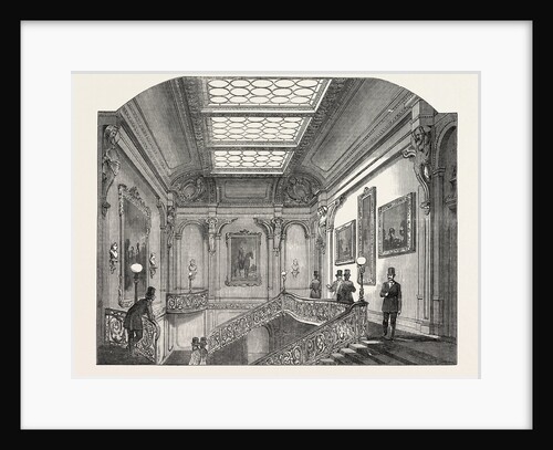 Interior of the Army and Navy Club House, Pall Mall, the Staircase, London by Anonymous