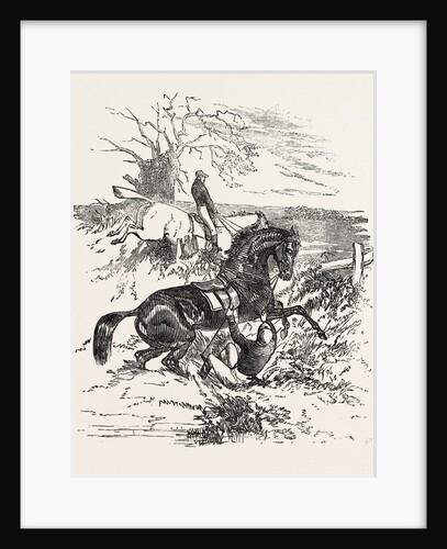 Falling Off a Horse During a Steeple Chase by Anonymous