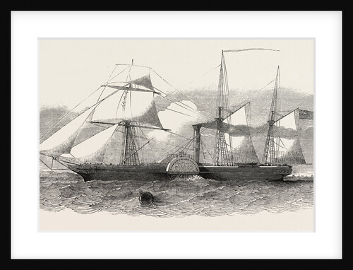 The Steam Ship Iberia, with Cunningham's Patent Topsail by Anonymous