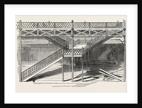 Staircase of the Great Exhibition Building, the Crystal Palace, Hyde Park, London by Anonymous
