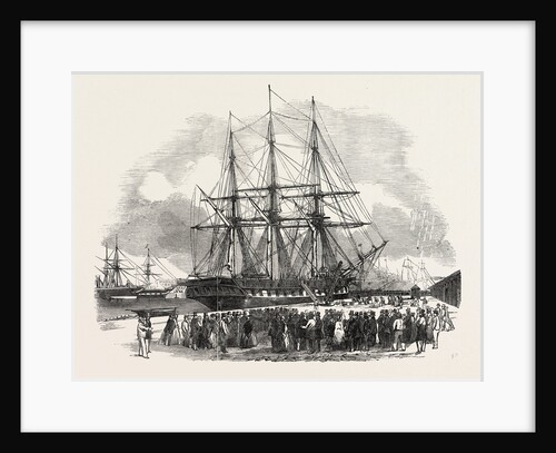 The St. Lawrence, in Southampton Dock, Unloading Goods for the Great Exhibition by Anonymous