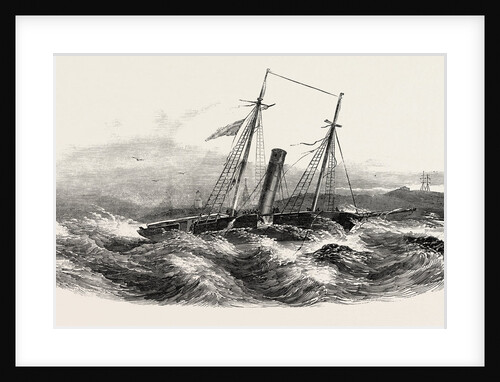 Wreck of the Border Queen Steamer, on the Winga Islet, Denmark by Anonymous