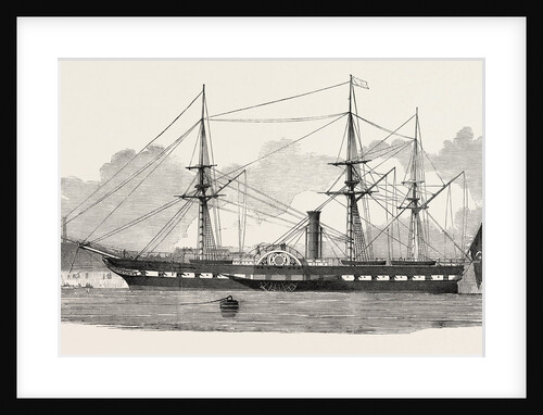The Turkish Steam Frigate Feiza Baari at Southampton by Anonymous