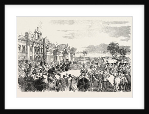 State Opening of the Great Exhibition, Her Majesty Leaving Buckingham Palace, London by Anonymous