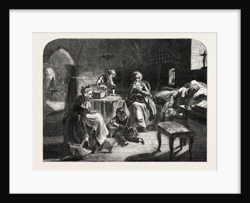 Exhibition of the Royal Academy, the Royal Family of France in the Prison of the Temple by Anonymous
