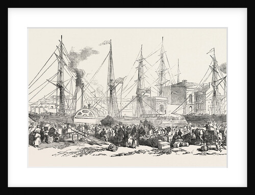 Departure of the Nimrod and Athlone Steamers, with Emigrants on Board, for Liverpool by Anonymous