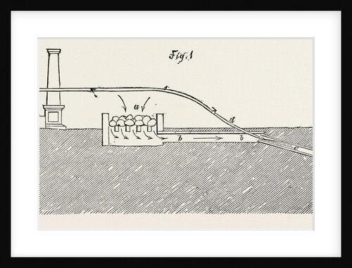Mr. Gurney's Machinery for the Extinction of the Burning Waste of Clackmannan, Scotland by Anonymous