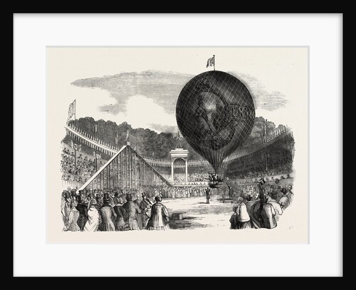 Ascent of Mr. Hampton's Erin-Go-Bragh Balloon, at Batty's Royal Hippodrome, Kensington, London by Anonymous