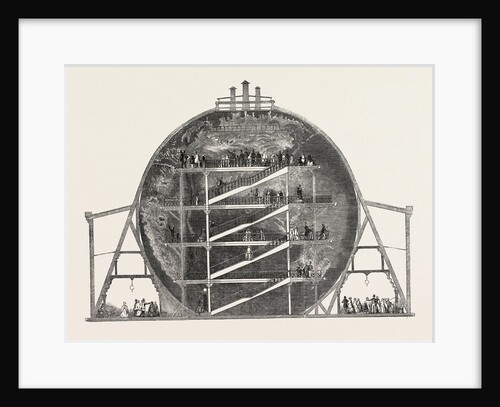 Mr. Wyld's Model of the Earth, Sectional View by Anonymous