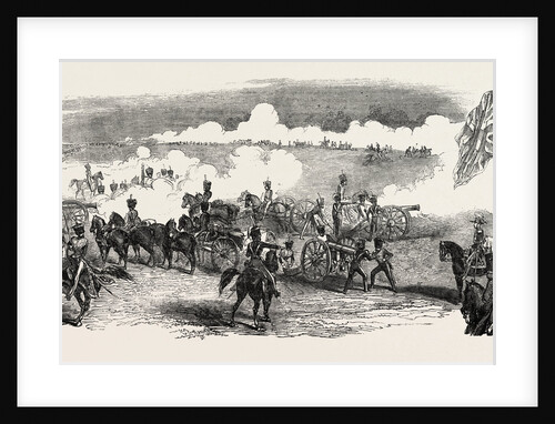 British Royal Horse Artillery, Battery in Action by Anonymous