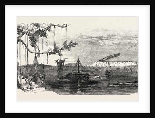Line of Railway from Calcutta to Delhi: Intended Bridge Oyer the Sone, India by Anonymous