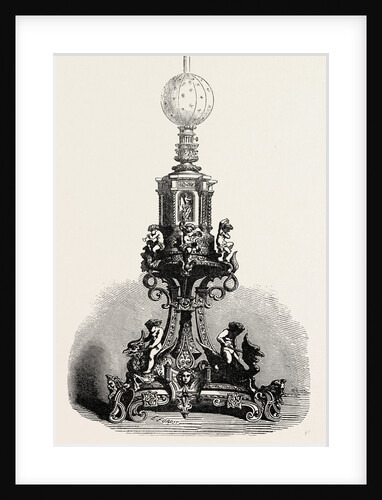 Lamp in Gold and Silver by Anonymous
