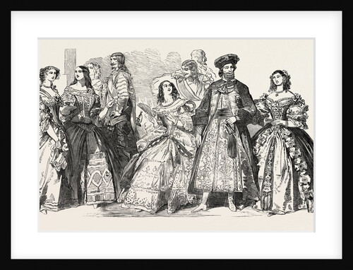 Costumes Worn by the Countess of Strathmore, Lady Adeliza Fitzalan Howard, Mrs. Daniell, Baron Brunnow, Baroness Brunnow by Anonymous
