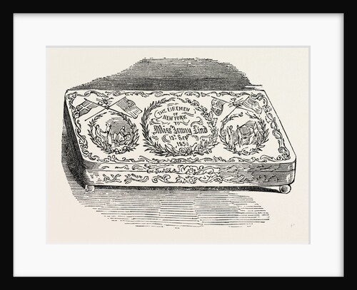Gold Box Presented to Mdlle. Jenny Lind, by the Firemen of New York, United States of America; Swedish Opera Singer, Often Known As the Swedish Nightingale by Anonymous
