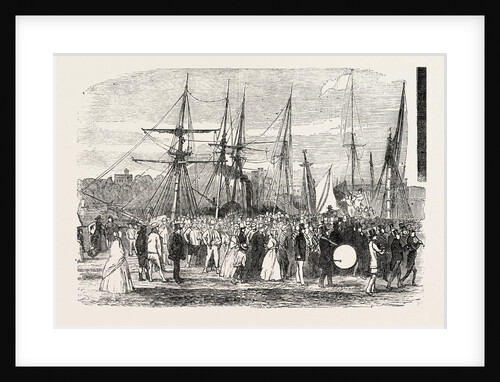 Landing of Messrs. Garratt's Workmen, at Horseferry Road, on Their Visit to the Great Exhibition, London by Anonymous