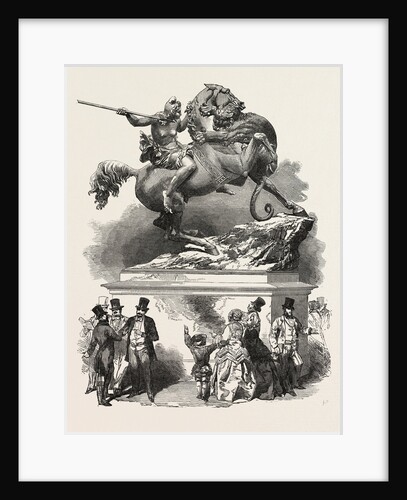 Sculpture at the Great Exhibition, London: Kiss's Amazon by Anonymous