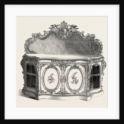 White and Gold Cabinet by Anonymous