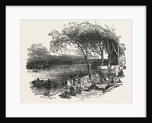 Encampment of Mormons on the Missouri River, United States of America by Anonymous