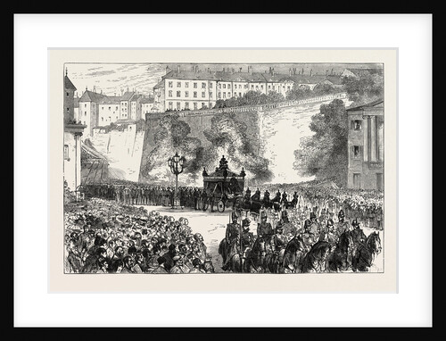The Funeral of the Duke of Brunswick at Geneva: The Procession to the Cemetery, Switzerland by Anonymous