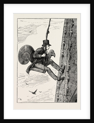 The Vicar Ascending the Steeple, Ashbourne Church, Derbyshire by Anonymous