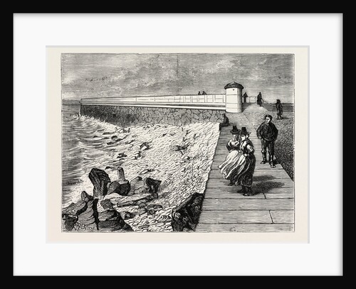 Inauguration of the Holyhead Breakwater and Harbour of Refuge by H.R.H. The Prince of Wales: Shore End of the Breakwater, Wales by Anonymous