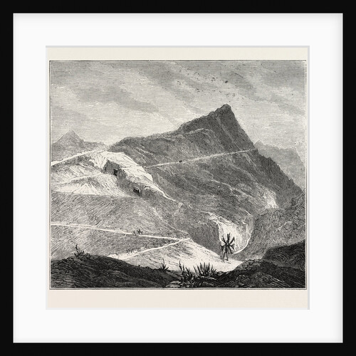 The Ashantee War: Ascension Island, the Sanatorium for the Sick and Wounded: The Main Road Up the Hills, Anglo Ashanti War, Ghana by Anonymous