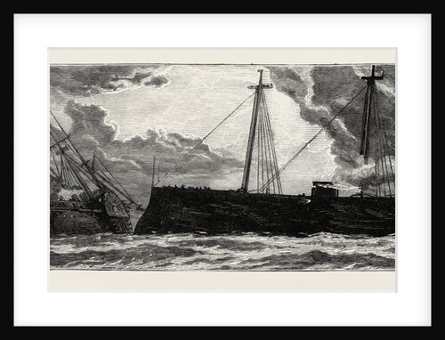 The Cartagena Insurrection, Spain: The Insurgent Frigate Numancia Running Down Her Consort the Fernando El Catolico by Anonymous