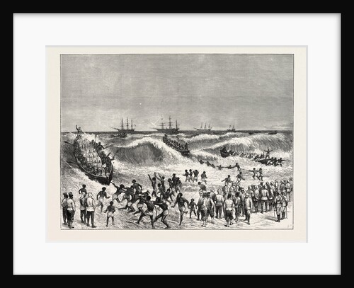 The Ashantee War: Landing Troops on the Gold Coast, Anglo Ashanti War, Ghana by Anonymous