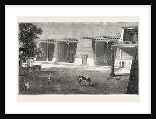 The Russian Expedition to Khiva: Pavilion Occupied by Prince Eugene M. Leuchtenberg in the Khan's Gardens by Anonymous