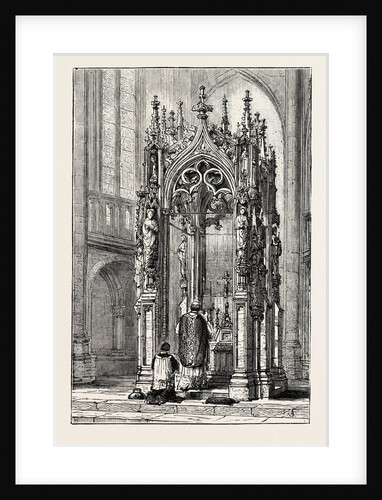 The Baldacchino Question: Gothic Baldacchino, Ratisbon Cathedral, Regensburg, Germany by Anonymous