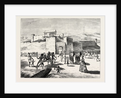 The Ashantee War, Arrival of the Governor at Cape Coast Castle by Anonymous