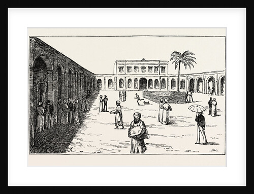 The New Exchange Minet El Basel, Arab Merchants Selling Their Cotton Crops, Egypt by Anonymous